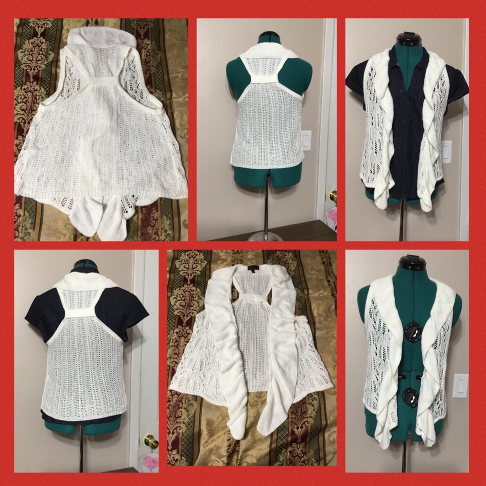 TAKEOUT......white cardigan